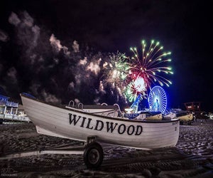 Kick off every weekend on the Wildwoods Boardwalk with Friday night fireworks. Photo courtesy of Wildwoods, New Jersey