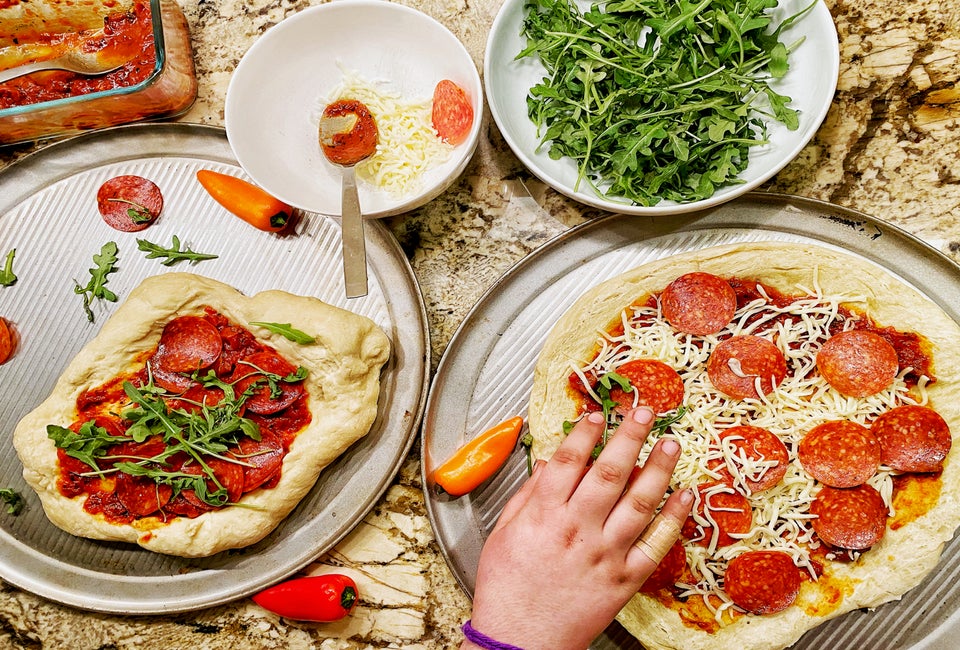 Everyone can make their own pizza just the way they like it!