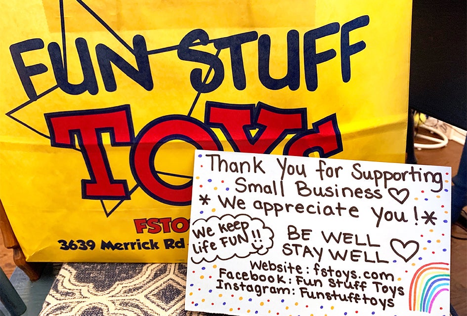 Fun Stuff Toys delivers plenty of cool gifts, plus personalized touches like gift-wrapping and hand-written cards. Photo courtesy of Fun Stuff Toys