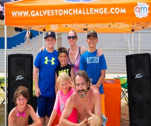 Head to the Galveston Beach Challenge for a day packed with family-friendly obstacles and activities./Photo courtesy of Galveston Convention & Visitors Bureau.