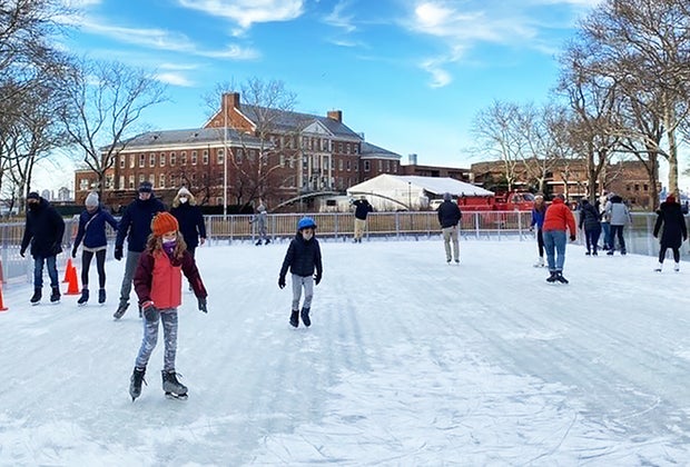 Ice Skating at Governors Island 25 Free Things To Do in NYC This Winter