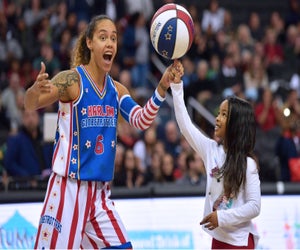 Enjoy basketball wizardry with the Globetrotters. Photo courtesy of the Harlem Globetrotters