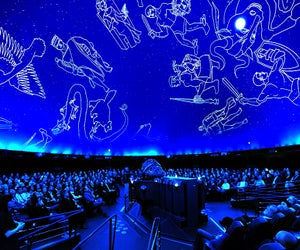 Astrophysics is brought to life at the Hayden Planetarium. Photo courtesy of AMNH