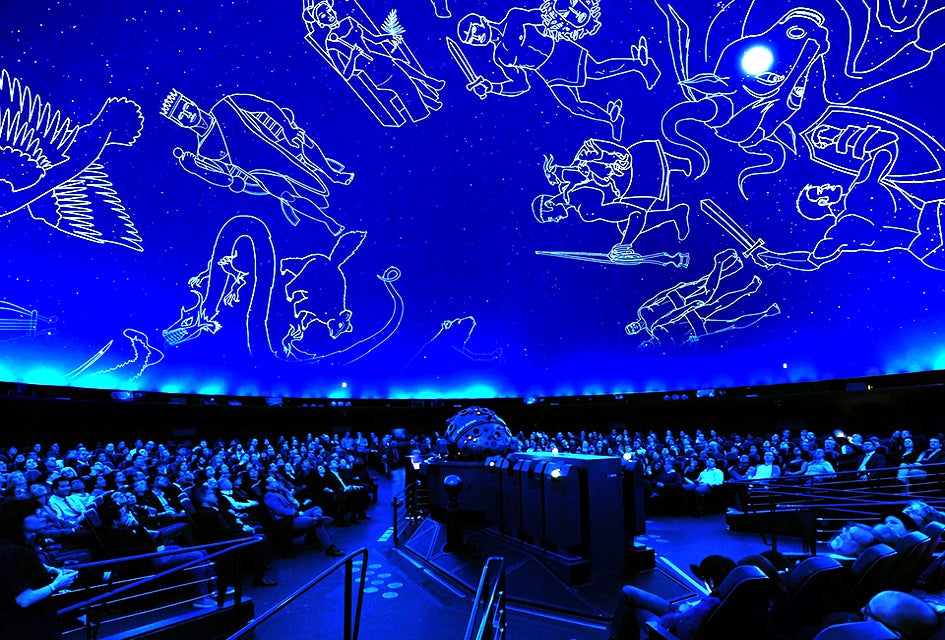 Astrophysics is brought to life at the Hayden Planetarium. Photo courtesy of AMNH