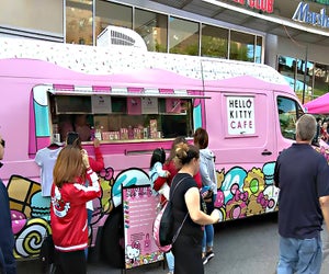 The Hello Kitty Cafe Truck returns to The Shops at SkyView Center on Saturday.  Photo courtesy of the Hello Kitty Cafe Truck