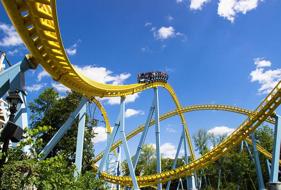Hersheypark's Skyrush reaches speeds of up to 75 mph and includes five zero-G airtime hills.