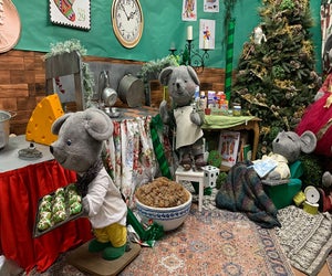 See the characters at the Christmas Animated Story at Hicks Nurseries. Photo courtesy of Hicks Nurseries