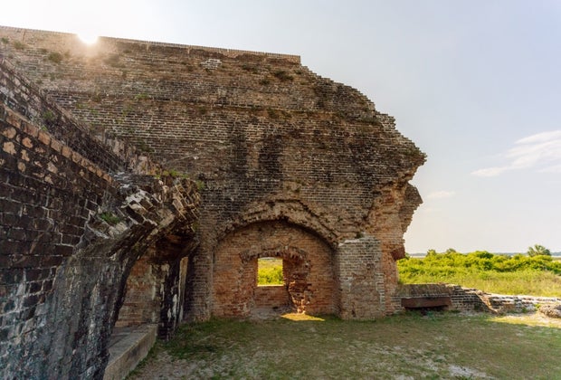 Fort Pickens is one of the only Civil War forts in the South to remain in Union control. 