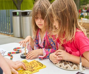 Kids get to combine education with fun and the great outdoors when HMNS comes to Levy Park. Photo courtesy of Levy Park (via Facebook).