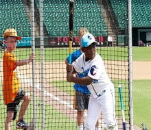 Houston has several fun baseball summer camps. Photo courtesy of the Space Cowboys Baseball Camp