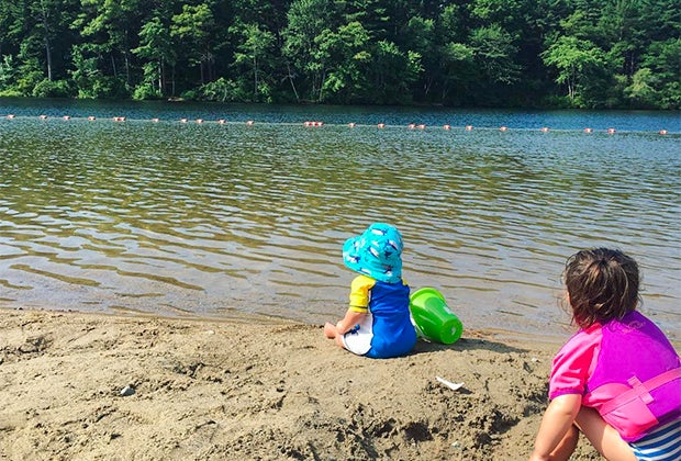 swimming lakes and ponds near Boston Summer fun sunshine 