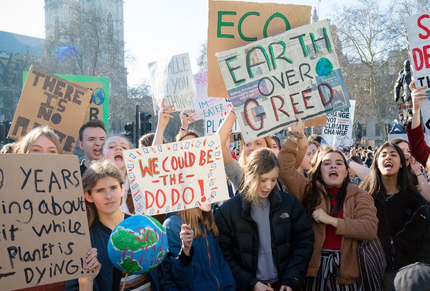 Participate in larger climate change actions in your community, like protests and marches!