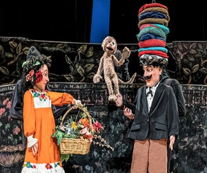 Hudson Vagabond Puppets bring to life the classic tales of the Three Billy Goats Gruff and Caps for Sale in their larger-than-life puppetry and mask production.Photo courtesy of the company