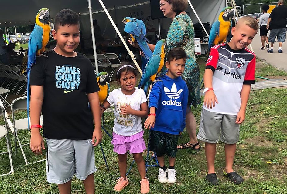 Meet some feathered friends this weekend at the Hudson Valley Ribfest. Photo courtesy of the event