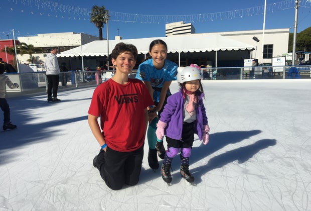 Best Outdoor ice skating rinks in Los Angeles: ICE at Santa Monica's Seasonal Ice Skating Rink