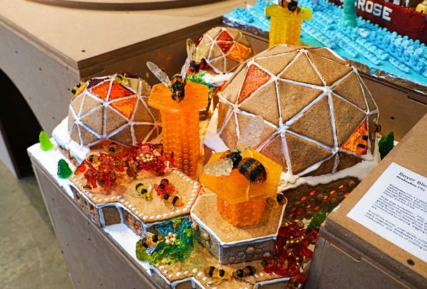 Gingerbread City: Bee hive structure