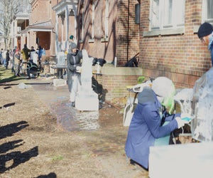 Governors Island's Winter Ice Show brings plenty of cold-weather fun to the island. Photo by Jody Mercier