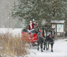 Better watch out, because Santa Claus is coming to towns all over Connecticut this weekend! Photo courtesy of the  New Canaan Nature Center