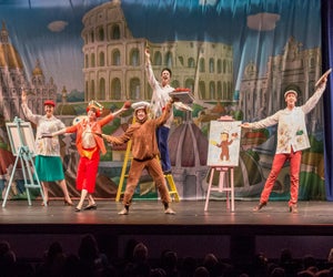 Curious George comes to life on stage at Bergen PAC. Photo courtesy of Bergen PAC