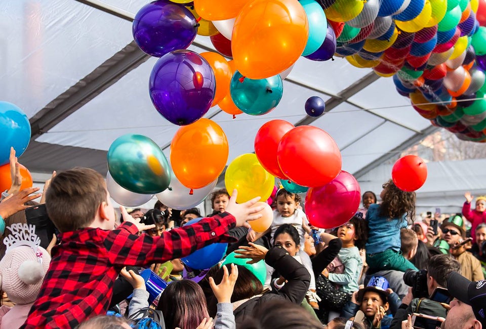  Noon Yards  Eve features dancing, games, and a balloon drop when the clock strikes noon. Photo courtesy of The Yards DC