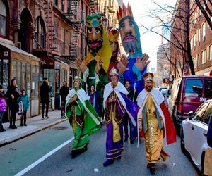 Teatro SEA invites children to meet the Three Kings and receive a small gift on the holiday. Photo courtesy of Teatro SEA