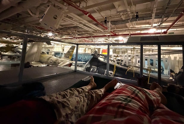 Operation Slumber: Sleeping on the View Deck overlooking Navy planes