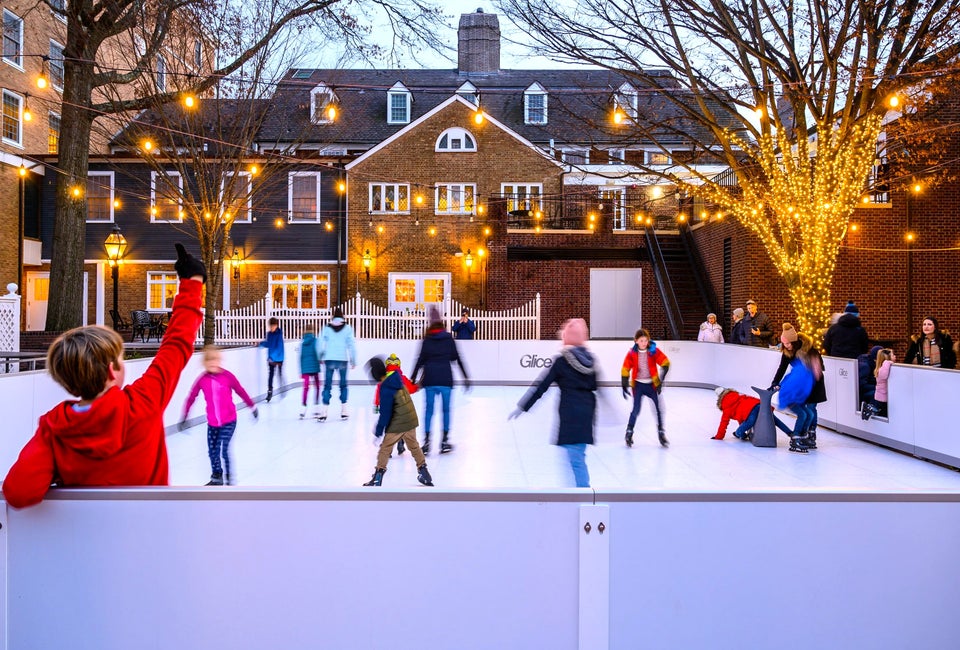 Palmer Square is centerstage for a Christmas Eve Sing-A-Long. Photo courtesy of Palmer Square