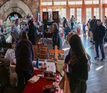 The holiday market at Bethel Woods Center for the Arts features more than 75 craft and food vendors. Photo courtesy of Bethel Woods Center for the Arts