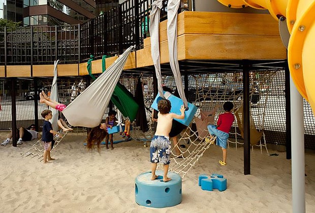 Imagination Playground sandbox in Lower Manhattan