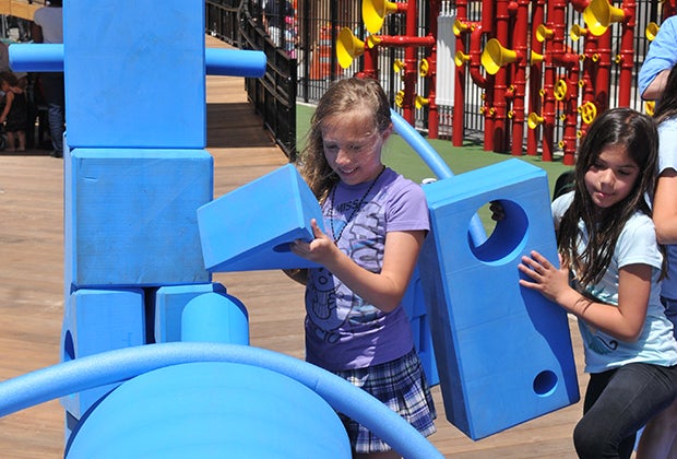 Visit the Imagination Playground at the South Street Seaport