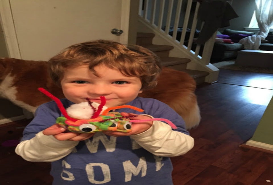 Try #19 on our list. For extra fun and motor skills practice, add pipe cleaners and googly eyes and let loose! Photo courtesy of C. Mooney