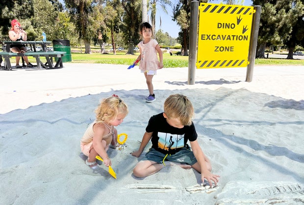Recreation Park, Long Beach's Newest Playground: Dig for dino bones.