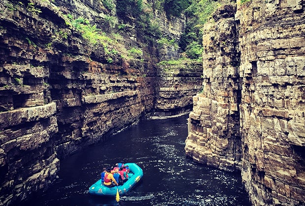 Adirondack Mountains with kids: Ausable Chasm