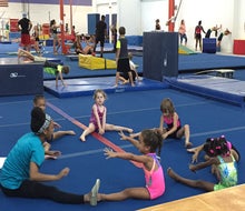 Kids are grouped by ages and skill level at Buckhead Gymnastics & Cheer to achieve their greatest potential. Photo by author