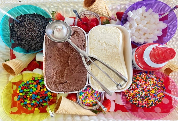 Irresistible Dessert Board Recipes for Kids : Ice Cream Sundae Board