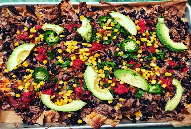 Make pulled pork in an Instant Pot for a tasty nacho topping