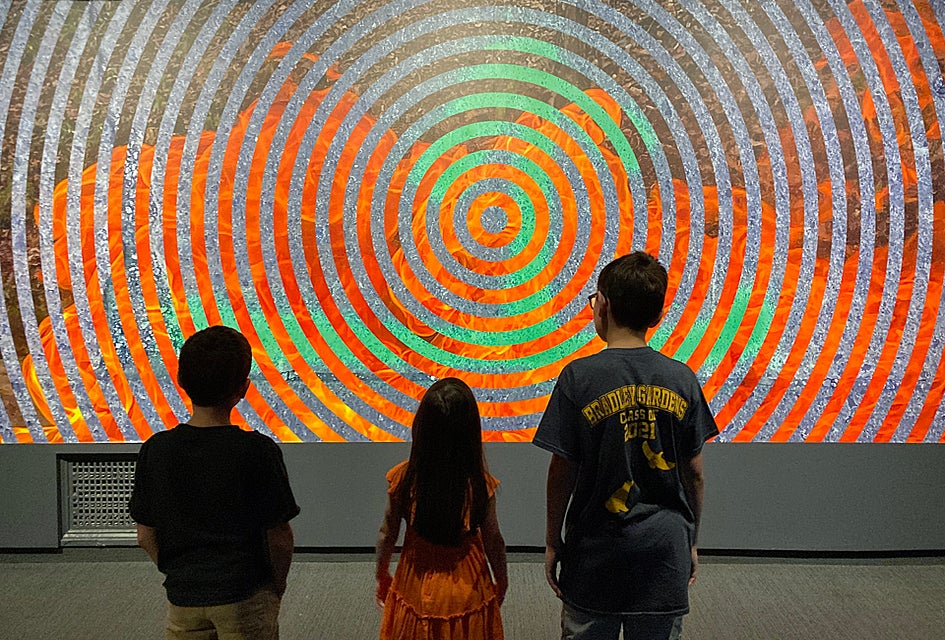Get drawn into the art at the Morris Museum next time you're looking for indoor activities for kids in New Jersey. Photo by Kaylynn Chiarello Ebner