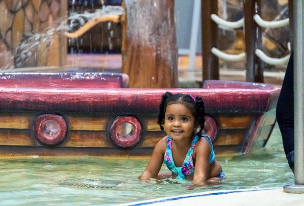 Woodloch Resort has an indoor water park dubbed the Splash Zone