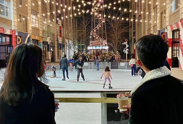 Ice skating in NYC: Industry City ice skating rink