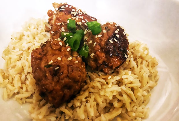 Easy Recipes for Kids: Turkey Teriyaki Meatballs.