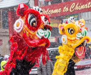 The Chinese Lunar New Year Parade, photo by Jenny Gloria Zhang, courtesy of northwestern.edu