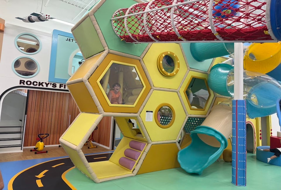 Race through the obstacles at Jetetter Kids Club in Lindenhurst without getting caught. Photo by Gina Massaro.