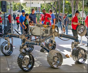 You never know what you'll see at JPL's Open House. Photo courtesy of NASA's Jet Propulsion Lab