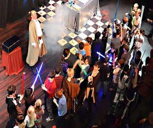 Learn the ways of the Jedi with Panniken Moonjumper, a true Master of Intergalactic fun and adventure. Photo courtesy of  Symphony Space