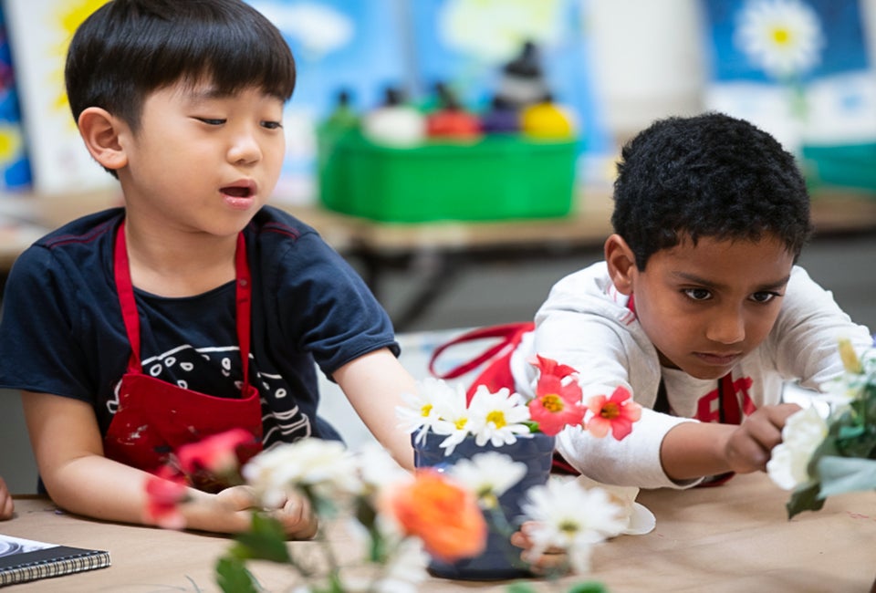 Kids can make their own masterpieces this summer at art camps for Boston kids. Photo courtesy of the MFA Kids Studio Art Classes