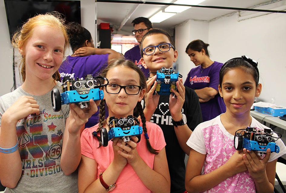 Make your own robot at Launch Math and Science Centers. 