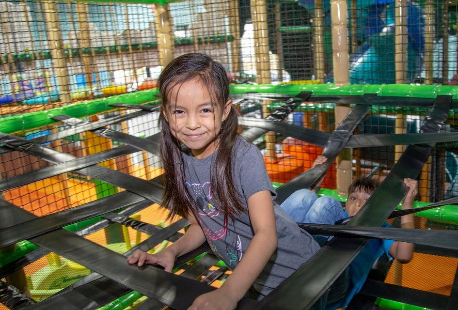 Kids can climb to their hearts content at Kidtastic.