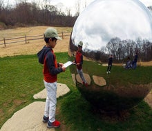 Take a hike through Avalon Park and Preserve, which has outdoor artwork on display, when you visit Stony Brook.