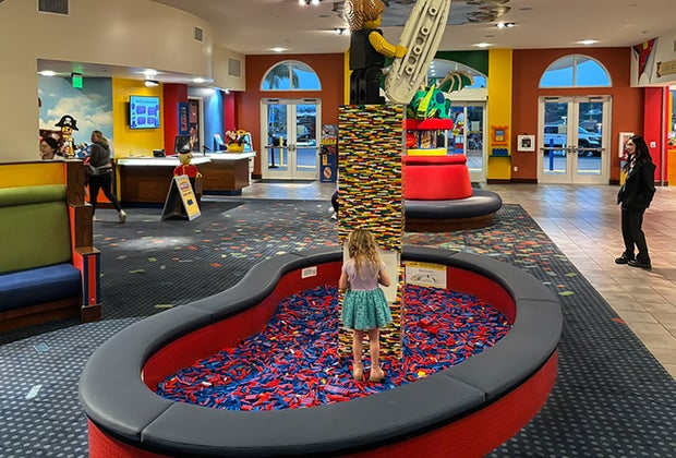 Why You Should Absolutely Stay on Property at Legoland Fun in the lobby