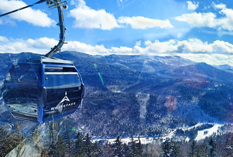 You don't have to be a skier to take in the views from the Cloudsplitter Gondola at Little Whiteface Mountain. Photo by author
